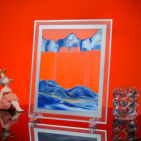 كونغ لام الرمال الفن السائل فقاعات الصور المتحركة الرملي الزجاج الرملي صورة ديكور المنزل مكتب لعب تهدئة هدية عظيمة in Kuwait