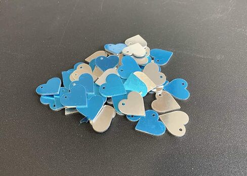 قلوب معدنية فارغة للنقش أو الختم - سحر القلب لحرف عيد الحب، سحر سلسلة المفاتيح، طقم ختم المعدن: 3/4 بوصة 14 قياس - 30 قطعة in Kuwait