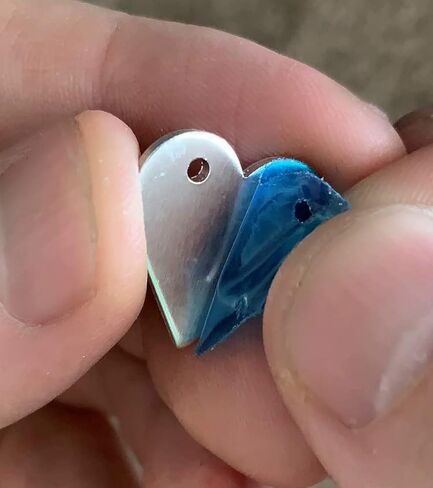 قلوب معدنية فارغة للنقش أو الختم - سحر القلب لحرف عيد الحب، سحر سلسلة المفاتيح، طقم ختم المعدن: 3/4 بوصة 14 قياس - 30 قطعة in Kuwait