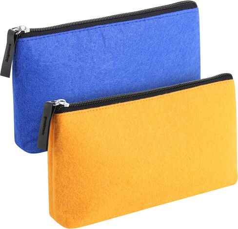 Mr. Pen- Pencil Case, Pencil Pouch, 3 Pc, Black Felt, Small Pencil Case, Pencil pouch Small, Pen Case, Pen Bag, Office Supplies, Canvas Pencil Case, Pencil Bags, Pen Pouch, Pencil Pouches with Zipper in Kuwait