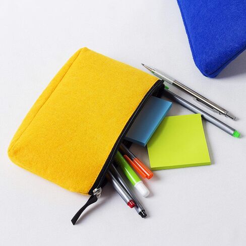 Mr. Pen- Pencil Case, Pencil Pouch, 3 Pc, Black Felt, Small Pencil Case, Pencil pouch Small, Pen Case, Pen Bag, Office Supplies, Canvas Pencil Case, Pencil Bags, Pen Pouch, Pencil Pouches with Zipper in Kuwait