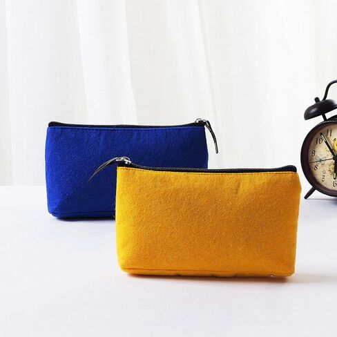 Mr. Pen- Pencil Case, Pencil Pouch, 3 Pc, Black Felt, Small Pencil Case, Pencil pouch Small, Pen Case, Pen Bag, Office Supplies, Canvas Pencil Case, Pencil Bags, Pen Pouch, Pencil Pouches with Zipper in Kuwait