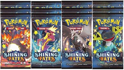 x12 Pokemon Shining Fates Booster Packs [Random Art] in Saudi Arabia