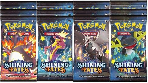 x12 Pokemon Shining Fates Booster Packs [Random Art] in Saudi Arabia