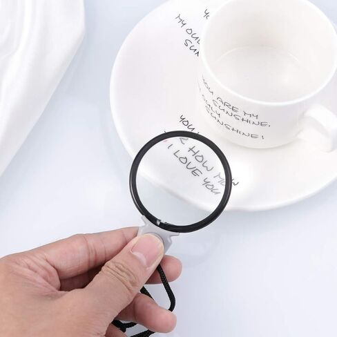 قلادة مكبرة من اليبيس، عدسة مكبرة معلقة احادية العدسة لقراءة الكتب والصحف والخرائط in Kuwait