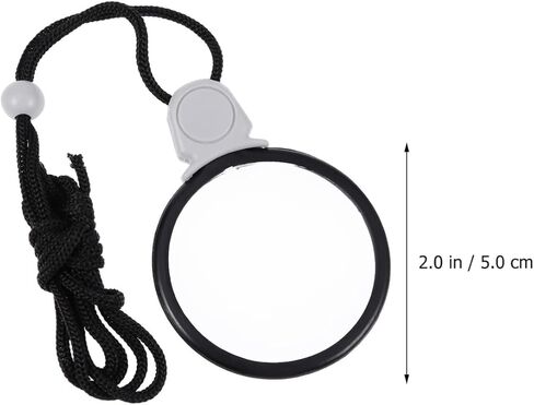 قلادة مكبرة من اليبيس، عدسة مكبرة معلقة احادية العدسة لقراءة الكتب والصحف والخرائط in Kuwait