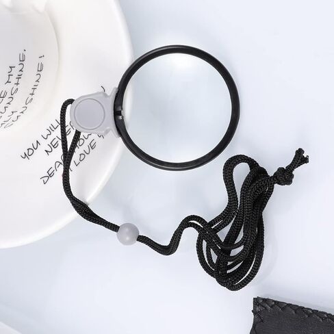 قلادة مكبرة من اليبيس، عدسة مكبرة معلقة احادية العدسة لقراءة الكتب والصحف والخرائط in Kuwait