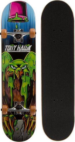 Tony Hawk 31 Inch Skateboard, Tony Hawk Signature Series 2, 9-Ply Maple Deck Skateboard for Cruising, Carving, Tricks and Downhill in Kuwait