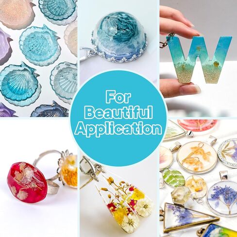 JANCHUN Clear UV Resin kit - Upgraded 300g Ultraviolet UV Resin Glue Hard Type, Low Odor, Fast Curing UV Epoxy Resin Color Pigment for Jewelry Making kit, DIY Crafts Resin Molds Coating and Beginners in Kuwait