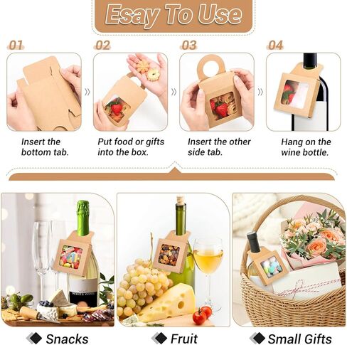 36 قطعة من صناديق هدايا زجاجات النبيذ من ورق الكرافت in Kuwait