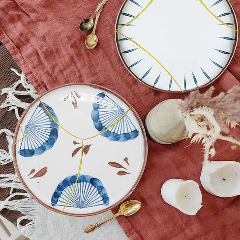 Kintsugi Repair kit, Pottery Repair kit Comes with Two Mini Practice Ceramic Bowls for Starter, Kintsugi Craft Repairs Your Meaningful Pottery in Kuwait