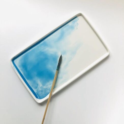 لوحة ألوان مائية من البورسلين من بور بيرد 9 × 5.5 بوصة لوحة سيراميك احترافية للفنانين in Kuwait