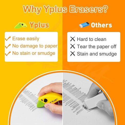 محايات قلم رصاص للأطفال - ممحاة مطاطية لرسم الحيوانات اللطيفة من YPLUS، قرطاسية صغيرة ممتعة لإطلاق الضغط للاسترخاء للطلاب، مستلزمات مدرسية مضادة للقلق in Kuwait