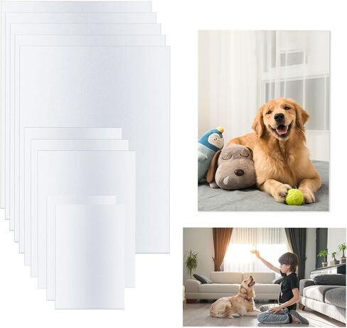 10 قطع فارغة من الالومنيوم مقاس 8 × 12/6 × 8/4 × 6 انش، لافتات معدنية فارغة ذاتية الصنع بسمك 0.45 ملم من الالومنيوم الابيض للصور العائلية والغرفة وديكور المكتب in Kuwait