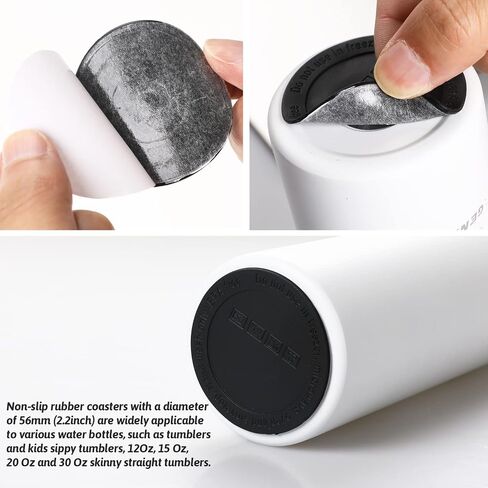 Rubber Bottoms for Sublimation Tumblers, 10PCS Protective Anti-Slip Coasters Tumbler Bumpers Silicone Bottom, Rubber Bottom for Wine Tumblers, Water Bottle, Skinny Tumblers, Jars 12oz/15oz/20oz/30oz in Saudi Arabia