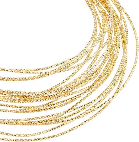 BENECREAT 16.4ft 18 مقياس 14K مطلية بالذهب الحقيقي محفورة سلك ذهبي محكم سلك نحاسي نصف سلك نحاسي صلب لصناعة المجوهرات والحرف اليدوية in Kuwait