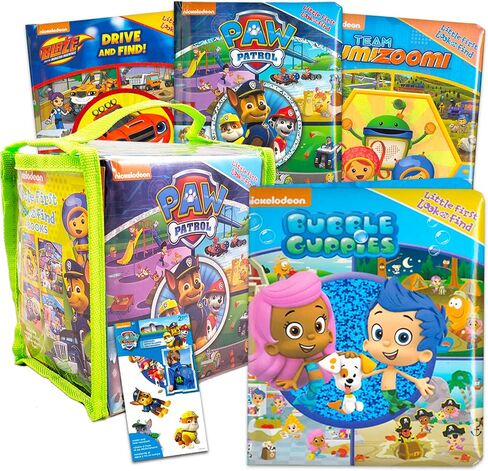 مجموعة كتب أحجية Bubble Guppies - حزمة مع كتب Bubble Guppies Look and Find التي تتميز بـ Blaze وThe Monster Machines وPaw Patrol وTeam Umizoomi مع ملصقات in Kuwait