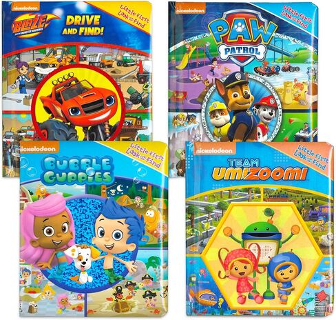 مجموعة كتب أحجية Bubble Guppies - حزمة مع كتب Bubble Guppies Look and Find التي تتميز بـ Blaze وThe Monster Machines وPaw Patrol وTeam Umizoomi مع ملصقات in Kuwait