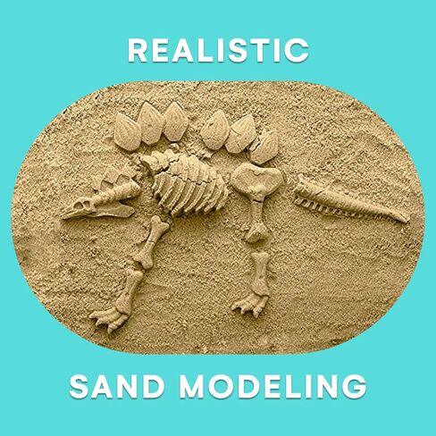 مجموعة ألعاب الشاطئ وأدوات الرمل للأطفال على شكل ديناصور - متعة في الهواء الطلق والسفر للأطفال الصغار والأولاد والبنات مع دلو دينو لمجموعة بناء القلعة الرملية - 21 قطعة من ألعاب صندوق الرمل لأعمار 3 سنوات فما فوق in Kuwait
