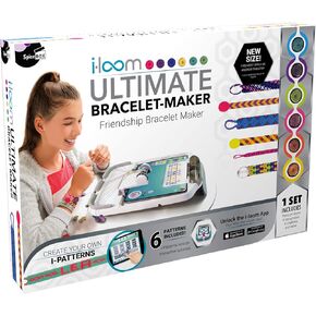 SpiceBox: i-Loom Bracelet Maker, The Ultimate Art and Craft Kit for Creating Beautiful Friendship Bracelets, 12 Different Patterns Included, for Ages 8 and up in Kuwait