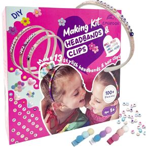 424 قطعة من عصابات الرأس DIY للفتيات من سن 5 إلى 12 عامًا من EMUFOOK - اصنعي إكسسوارات الشعر الأنيقة الخاصة بك - الفنون والحرف اليدوية للأطفال من سن 5 6 7 8 9 هدايا عيد ميلاد للفتيات من عمر 8 إلى 12 عامًا in Kuwait
