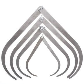 COMIART Straight-Leg Stainless Steel Caliper Clay Sculpture Ceramic Measuring Pottery Tools Set 4" 8" 10"