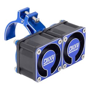 DKKY RC Motor Cooling Fan Heatsink 21000 RPM with 47-51mm Adjustable Mount for 1717 4985 Motor and ARRMA Infraction Felony Limitless and Axial Motor, Blue in Kuwait