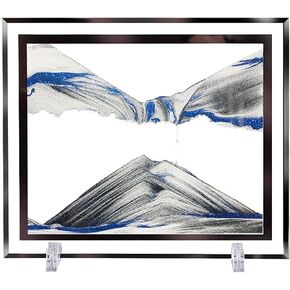 Laenshi Moving Sand Art Picture Deep Sea Dynamic 3D Sandscapes Pictures in Motion Office Desktop Art Decor Toys