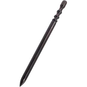 LifCratms Wood Leather Burnisher Tool, Ebony Wood Professional Leather Edge Burnisher, Black Wood Leather Craft Slicker Tool Edge Polished Grinding Tool (Slim Stick)