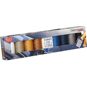Gutermann Thread Set: Denim: 8 x 100m and 5 Jeans Machine Needles in Saudi Arabia