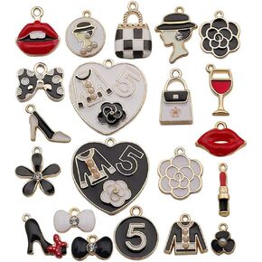 مجموعة متنوعة من حليات أحمر الشفاه للمكياج مطلية بالذهب من أجل صناعة المجوهرات والأساور والقلادات مع خطافات هوائية in Kuwait