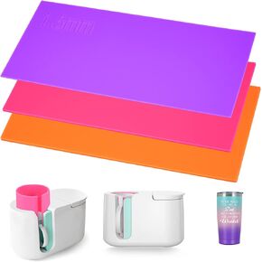 كي يو تي لفافة اكواب التسامي لضغط اكواب كريكوت، 3 اسمك من السيليكون، ملحقات مناسبة وكوب ضغط فارغ، اكواب رفيعة (9.8 × 4.7 انش) in Kuwait