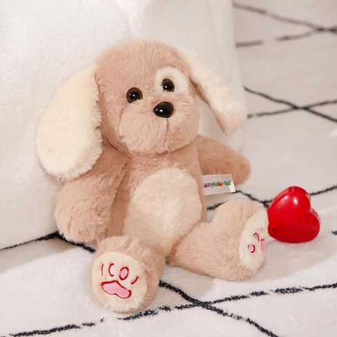 12" Heartbeat Recordable Teddy Bear,Voice Recorder Plush Toy Stuffed Animal Soft Fuzzy Doll Gifts Messages Recording Playback for Kids Birthday Children's Day in Kuwait