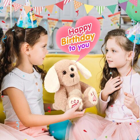 12" Heartbeat Recordable Teddy Bear,Voice Recorder Plush Toy Stuffed Animal Soft Fuzzy Doll Gifts Messages Recording Playback for Kids Birthday Children's Day in Kuwait