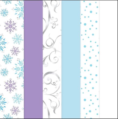 مناديل ورقية معدنية لعيد الميلاد من K-Kraft - 102 ورقة - ورقة مقاس 20 × 20 بوصة - 33 ورقة حمراء، 24 ورقة بيضاء، 45 ورقة مطبوعة - ورق تغليف الهدايا - مصنوعات يدوية من K-Kraft in Kuwait