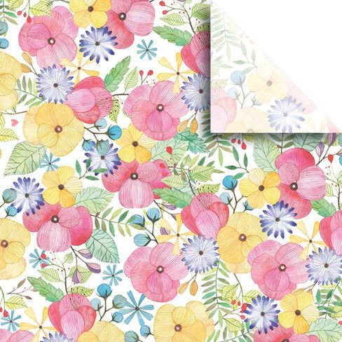 Jillson Roberts 24 Sheet-Count Premium Printed Tissue Paper Available in 8 Different Floral Designs, Birdies in Kuwait
