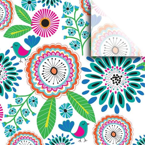 Jillson Roberts 24 Sheet-Count Premium Printed Tissue Paper Available in 8 Different Floral Designs, Birdies in Kuwait
