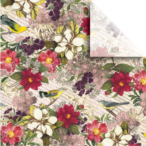 Jillson Roberts 24 Sheet-Count Premium Printed Tissue Paper Available in 8 Different Floral Designs, Birdies in Kuwait