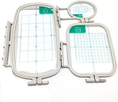 FQTANJU 3 pcs Embroidery Hoops Sewing Embroidery Machine Hoop Set for Brother Embroidery Machine SE270D, SE-350, SE-400, HE-120, HE-240, 500D, 900D, 950D, LB6800PRW etc (3 in 1set) in Saudi Arabia