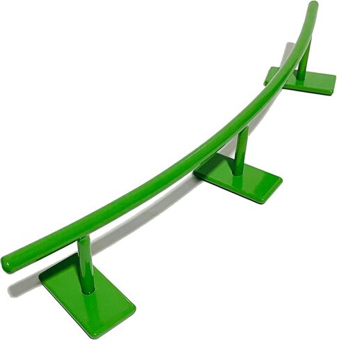 Fingerboard Rail C Curved Metal Solid Steel Round Rails Ramp and Skate Parks (R4C) (Black) in Kuwait