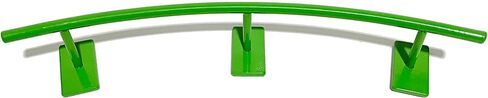 Fingerboard Rail C Curved Metal Solid Steel Round Rails Ramp and Skate Parks (R4C) (Black) in Kuwait
