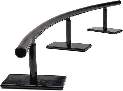 Fingerboard Rail C Curved Metal Solid Steel Round Rails Ramp and Skate Parks (R4C) (Black) in Kuwait