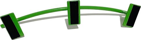 Fingerboard Rail C Curved Metal Solid Steel Round Rails Ramp and Skate Parks (R4C) (Black) in Kuwait