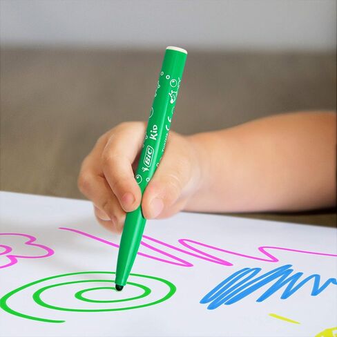BIC Magic Marker, Flexible Brush Tip (4.5 mm), Assorted Colors, Kids Coloring, 36-Count in Kuwait