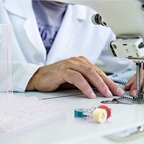 25 قطعة من بكرات ماكينة الخياطة، بكرات بلاستيكية مع حافظة لملحقات ماكينة الخياطة Bro-Ther/Sin-ger/Baby-Lock/Jano-me/Ju-ki in Kuwait