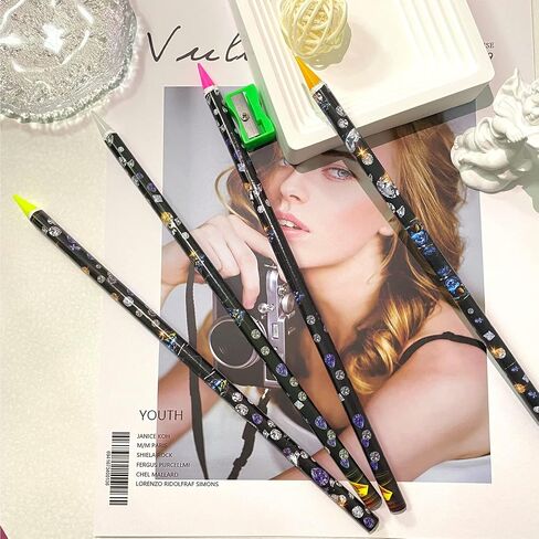 14PCS Diamond Painting Pencils, BOJUEGZI Rhinestone Picker Pencil Wax Pencils for Diamond Painting Nail Art Rhinestone Dotting Gem Picker Pencil Tool Self Adhesive Point with Pencil Sharpener, 4Colors in Saudi Arabia
