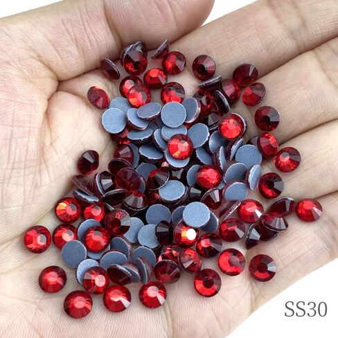 Jmassyang 8000 Pieces SS10 2.8mm Hotfix Rhinestones, Round Flatback Crystal Glass Hot Fix Rhinestones for Crafts Clothes Shoes Shirts Caps Decoration (Aquamarine) in Kuwait
