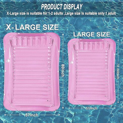 Inflatable Pool Floats Boat for Adults, Blow Up Tanning Pool Raft Tub with Inflatable Pillow for Family Outdoor, Garden, Backyard Summer Water Party (14+ Year Old) in Kuwait