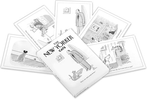 The New Yorker الرسوم الكرتونية Cat notecard ومحفظة بطاقات عبوة من 10 (nynw05) in Kuwait