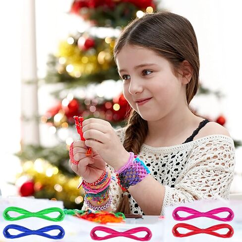 Cinvo 22 Colors Glitter Lanyard String Gimp Plastic Lacing Cord Strings with Snap Clip Hooks and Keyrings for Bracelets Scoubidou DIY Craft Jewelry Making in Kuwait